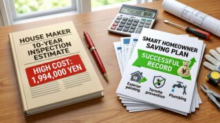 【持ち家の罠】家の１０年点検やらないとダメ？長期優良住宅戸建てのメンテ費用が高くて払えない？！「７4万円」節約した全記録